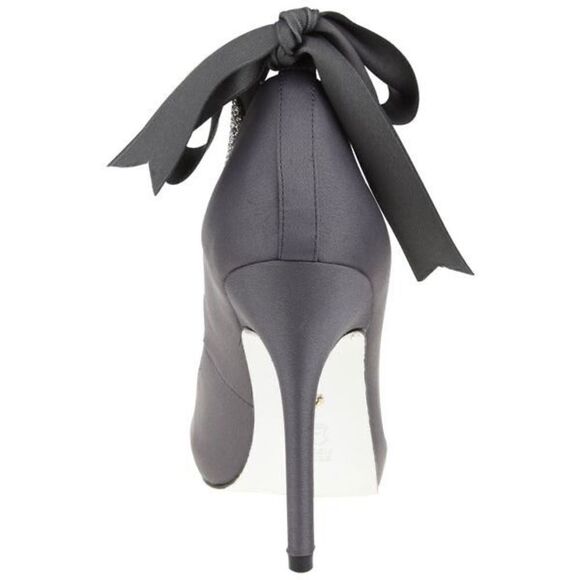 Nina KAREN WOMENS STEEL HH OPENTOE PUMP W/ANKLE STRAP size 7.5 - Picture 4 of 9